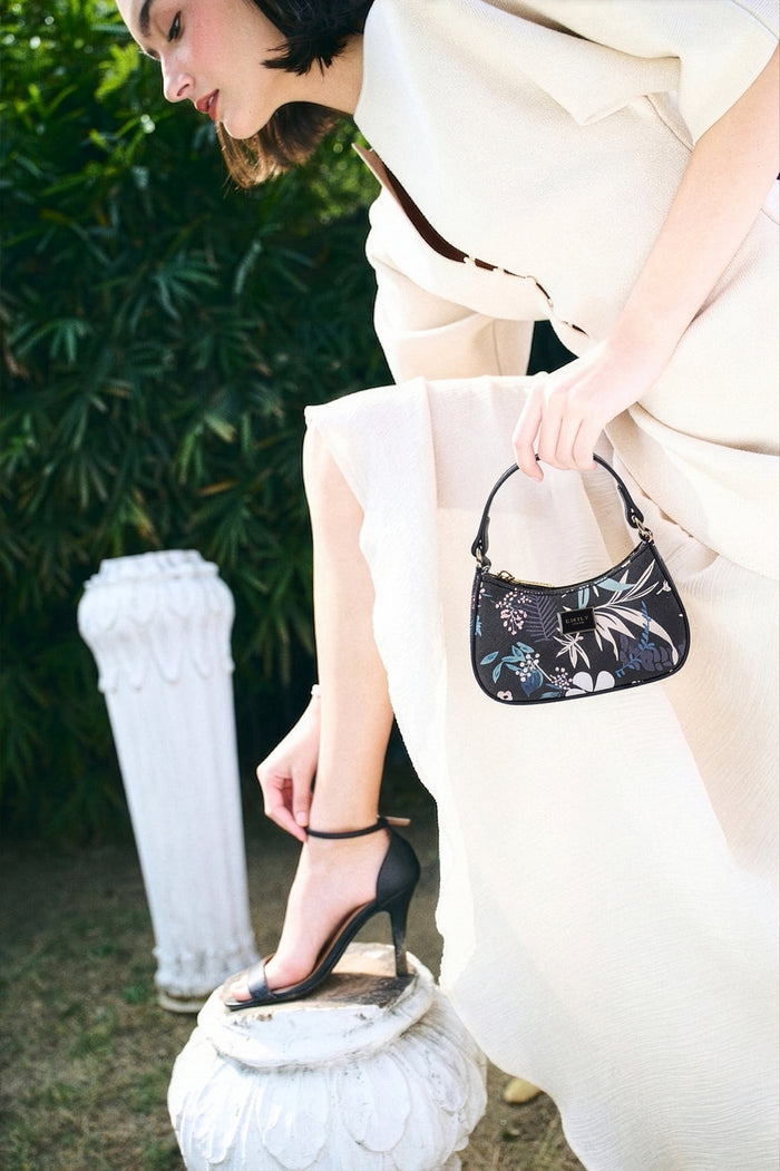 Fleur Mini Bag- Black Floral MB03