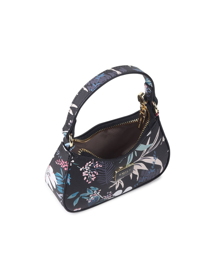 Fleur Mini Bag- Black Floral MB03