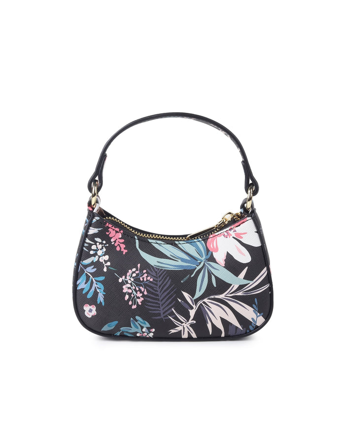 Fleur Mini Bag- Black Floral MB03