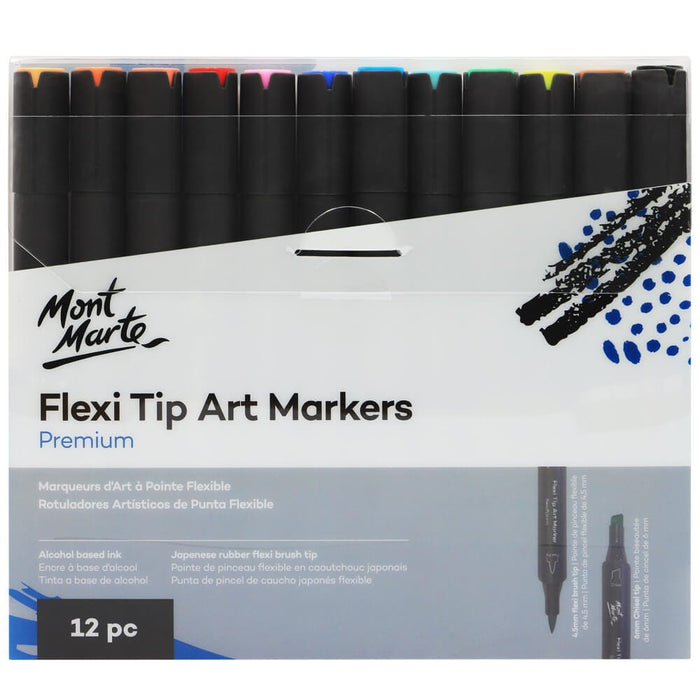 Flexi Tip Premium Art Markers 12pc