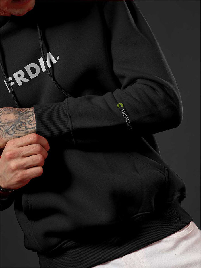 FRDM. Black Hoodie