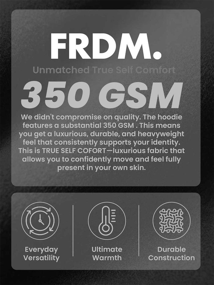 FRDM. Black Hoodie