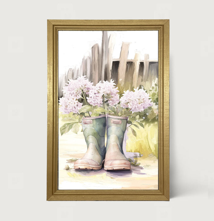 Gardening Boots 1 - Framed art