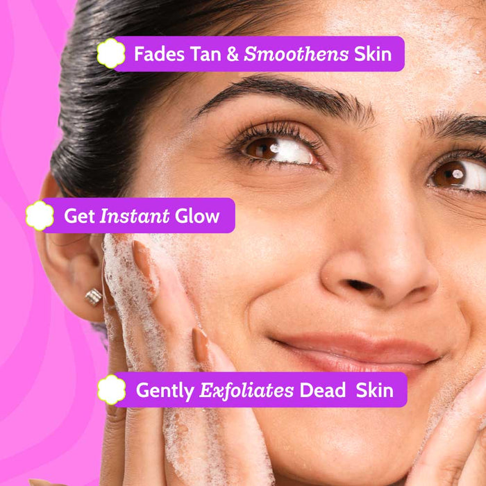 Gentle Exfoliating Face Wash with Papaya Extract & Mandelic Acid - 100 ml | Pack of 2