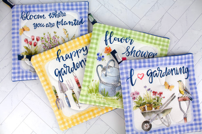 Gingham Garden Potholder