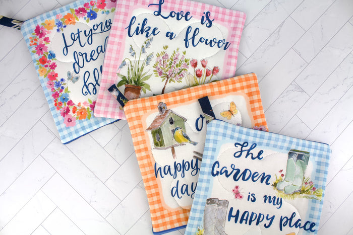 Gingham Garden Potholder