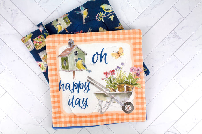 Gingham Garden Potholder