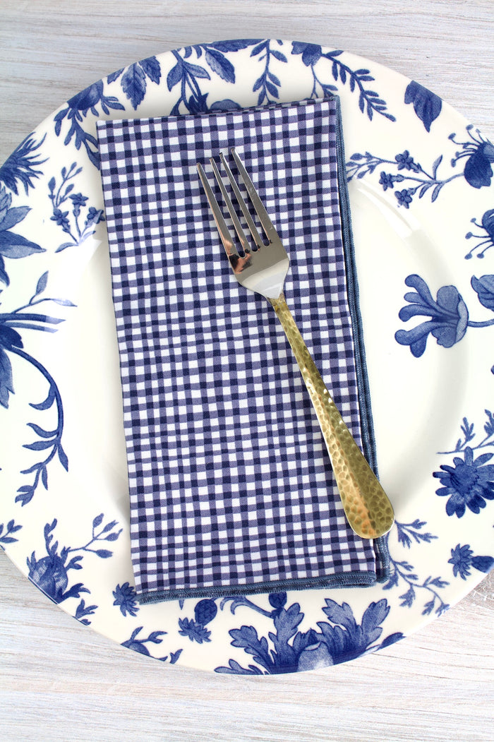 Gingham Grey Napkins