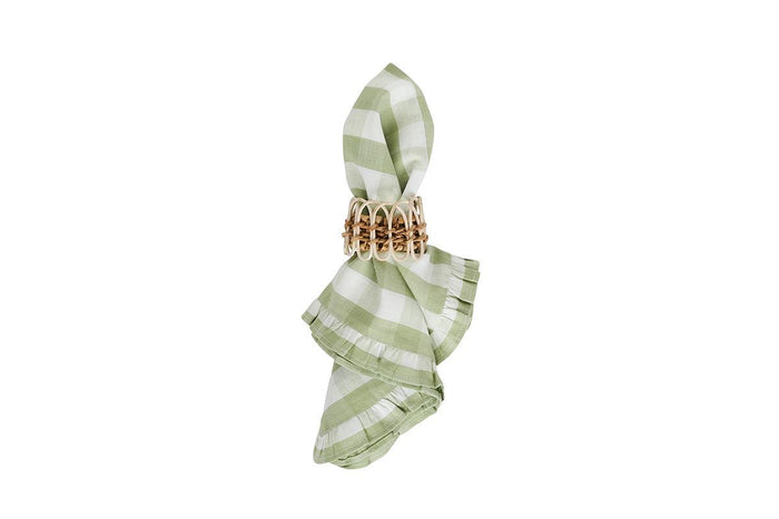 Gingham Ruffle Napkin