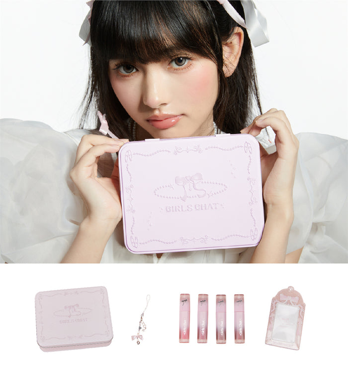 Girls Chat Romantic Rebel Collection 4 Pcs Lip Glaze Set T4198