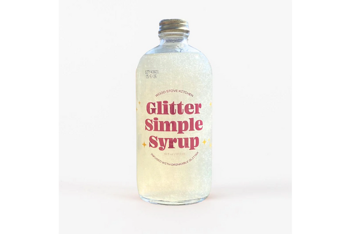 Glitter Simple Syrup - Wood Stove Kitchen