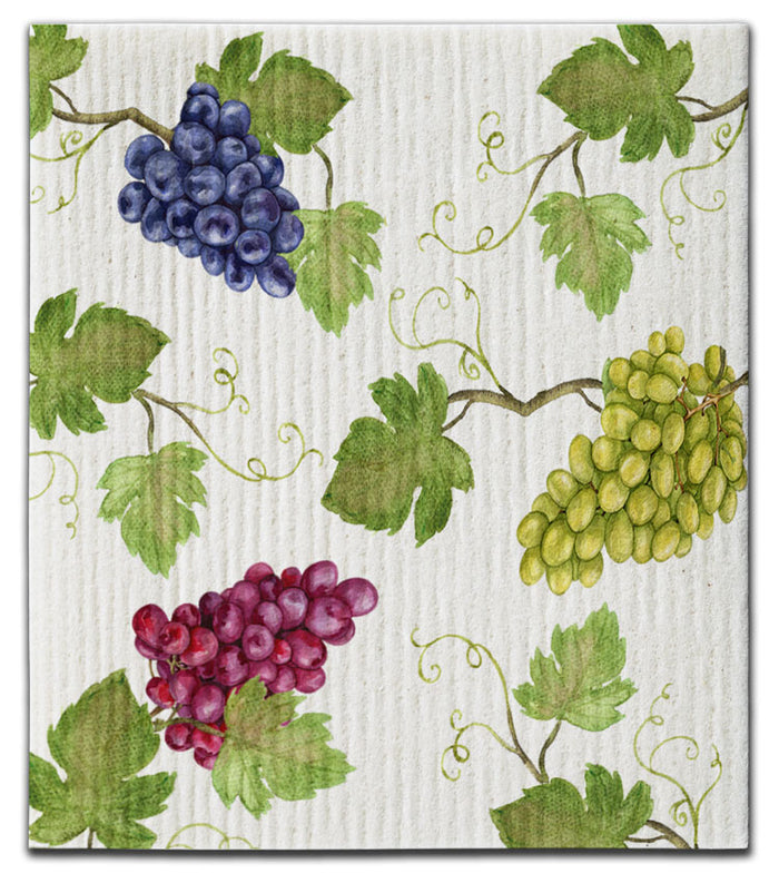 Grapes Swedish Dishcloth