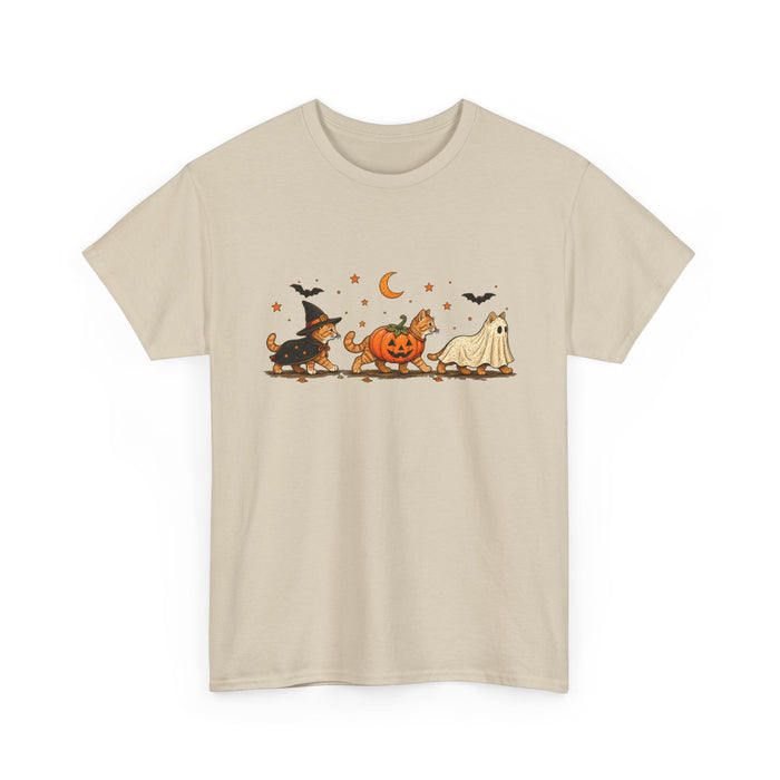 Halloween Costume Parade T-Shirt — Cute Witch, Pumpkin & Ghost Graphic Tee