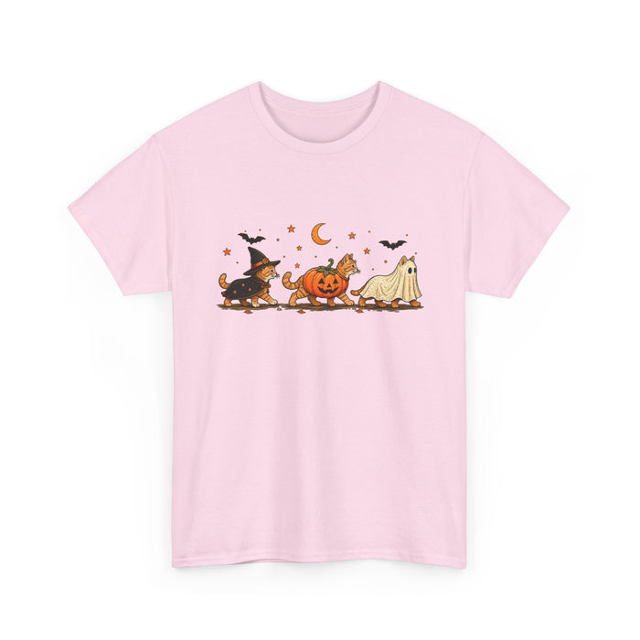 Halloween Costume Parade T-Shirt — Cute Witch, Pumpkin & Ghost Graphic Tee