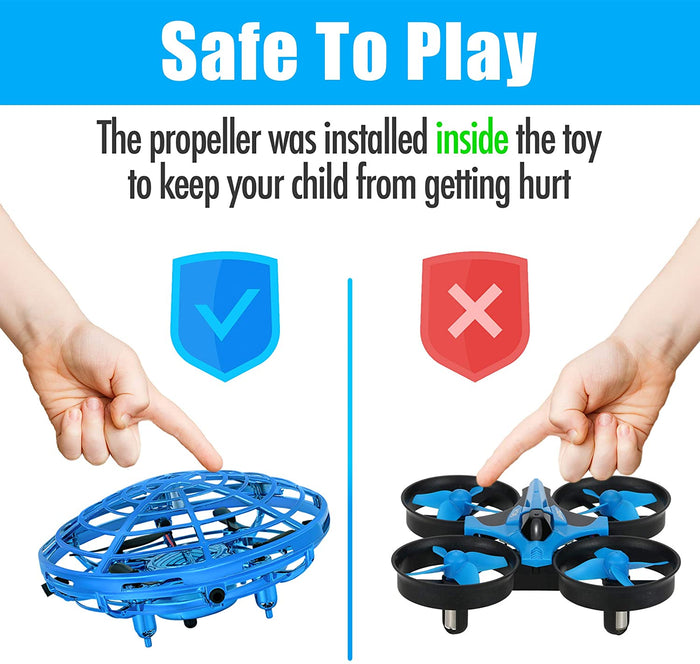 Hand Gesture Mini UFO Drone Toy nebula-light.com
