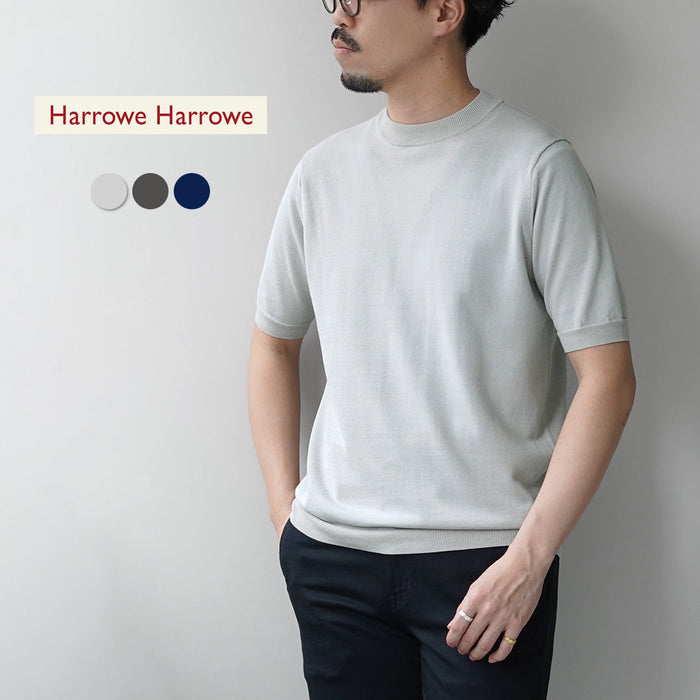 HARROWE HARROWE / 14G Ice Cotton Slight Mock Neck T-Shirt