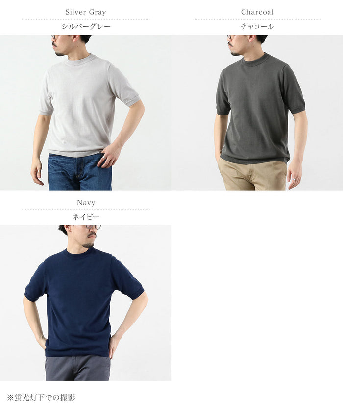 HARROWE HARROWE / 14G Ice Cotton Slight Mock Neck T-Shirt