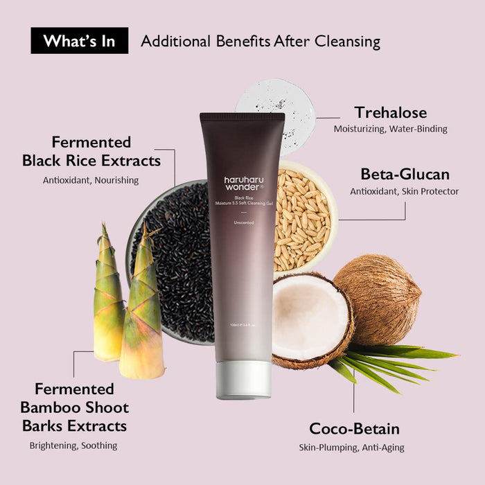 haruharu wonder - Black Rice Moisture 5.5 Soft Cleansing Gel