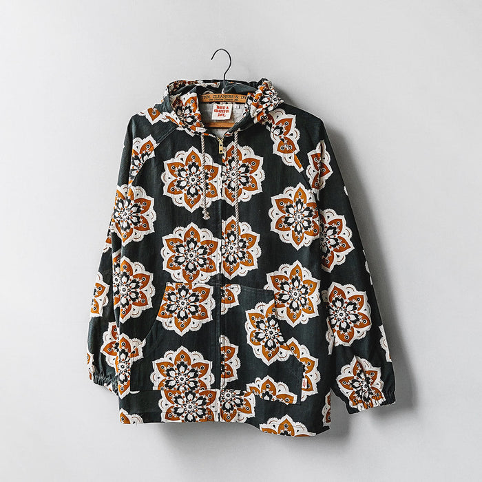 HAVE A GRATEFUL DAY / Beach Hoodie – Round Graphic Print