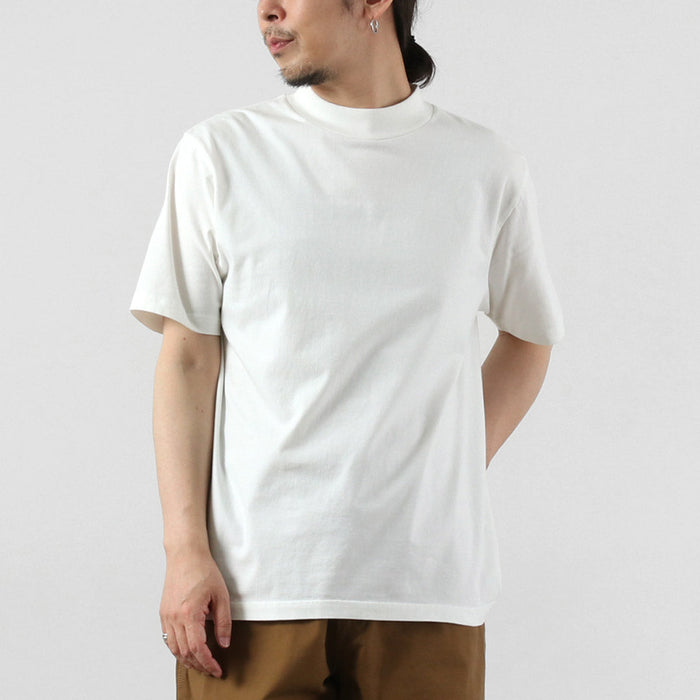 HEALTHKNIT / US Cotton Universal Mock Neck Short Sleeve T-Shirt
