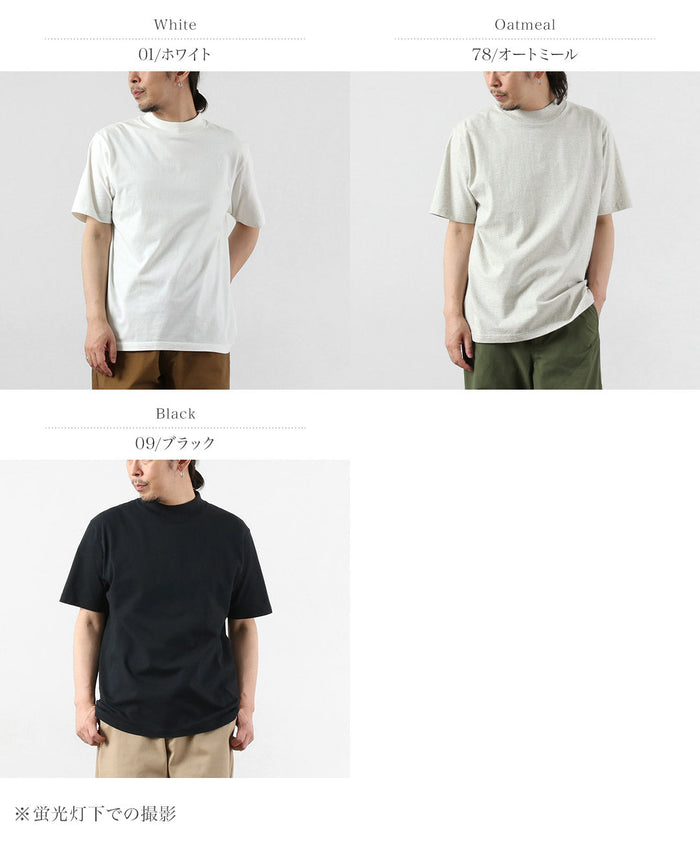 HEALTHKNIT / US Cotton Universal Mock Neck Short Sleeve T-Shirt