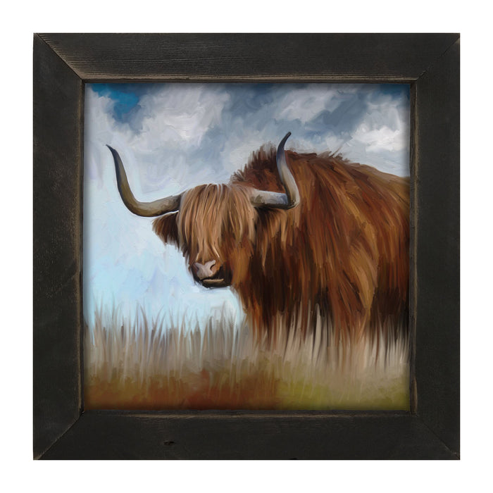 Highland Bull - Framed art