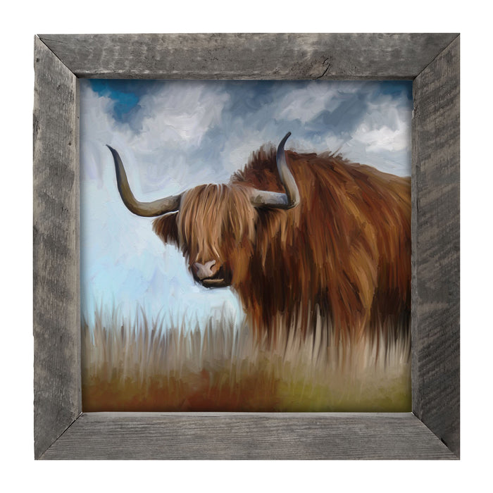 Highland Bull - Framed art