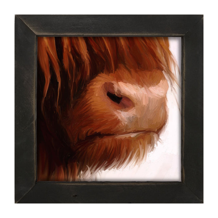 Highland Cow Face - Framed art