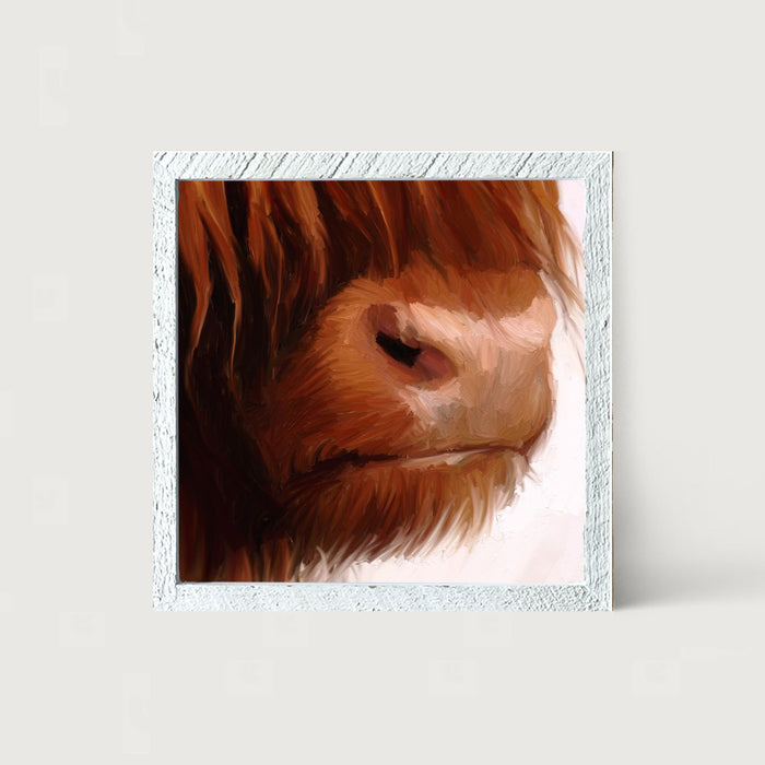 Highland Cow Face - Framed art
