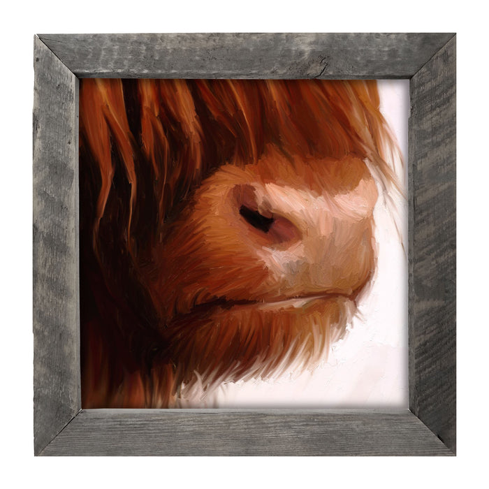 Highland Cow Face - Framed art