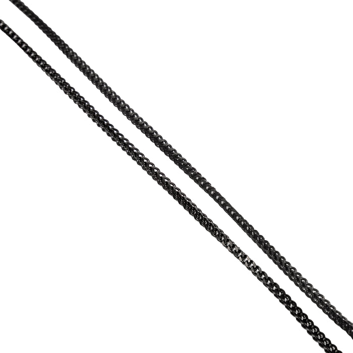 HK Skull Franco Chain - 3mm Polished Black