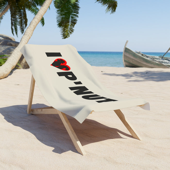 I  P'NUT Beach Towel