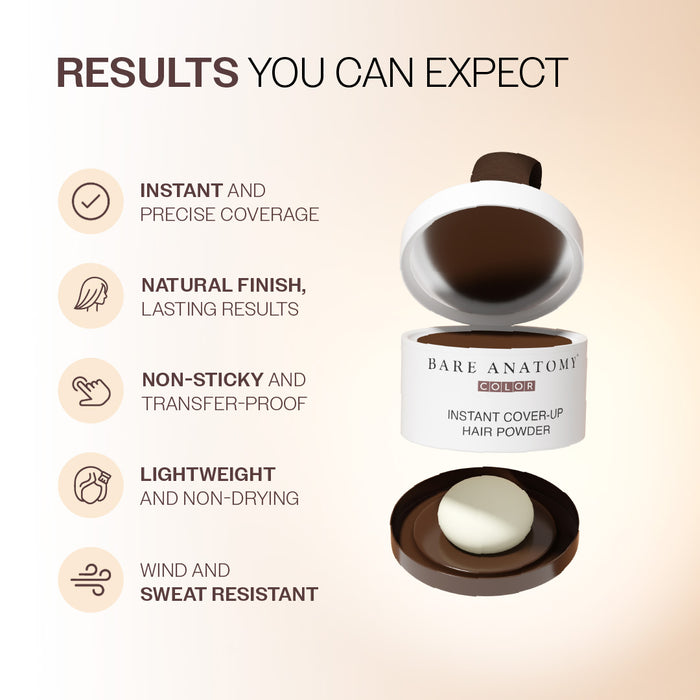 Instant Hair Cover-Up Powder Brown Color - 4g