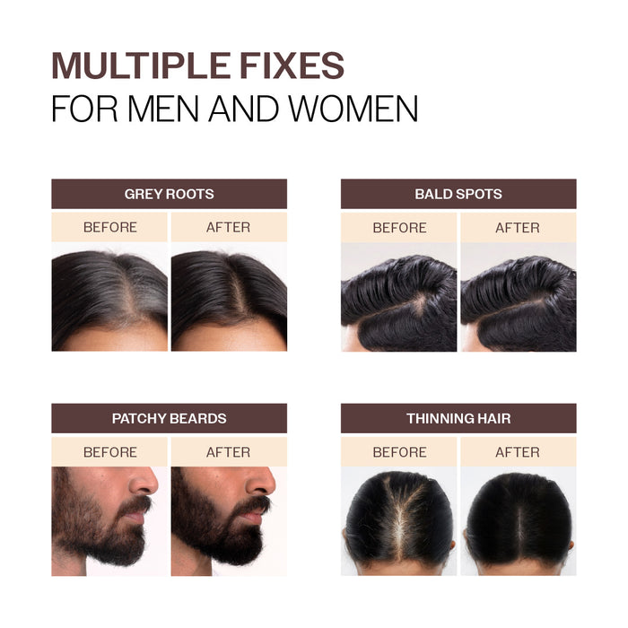 Instant Hair Cover-Up Powder Brown Color - 4g
