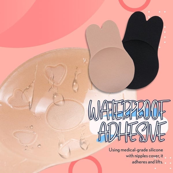 Invisible Reusable Lift Up Bra【1 Pair Black + 1 Pair Cream】 Blossom Online UG