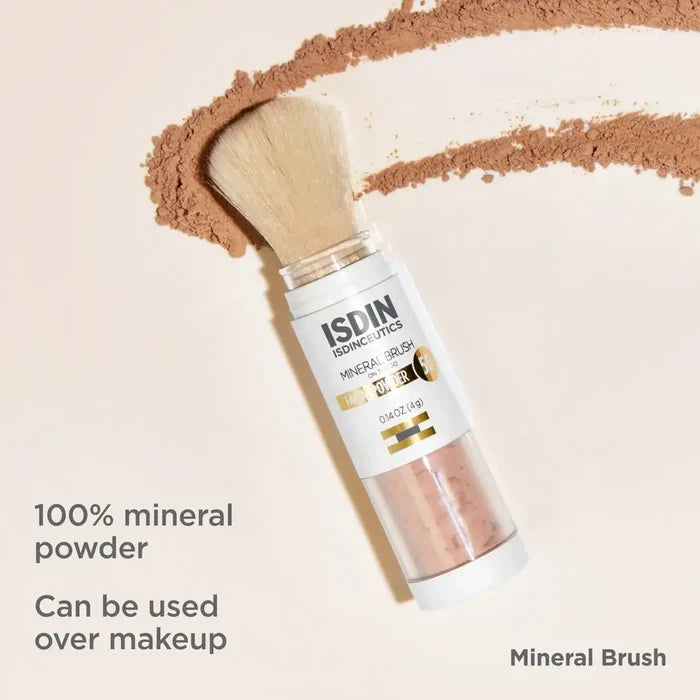 ISDIN Isdinceutics Mineral Brush SPF 50 mineral powder brush with natural matte finish