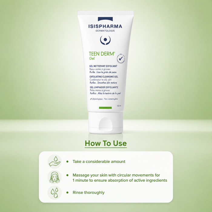 Isispharma Teen Derm Exfoliating Cleansing Gel