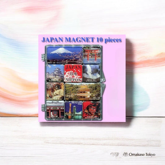 Japanese Souvenir Scenic Magnet Set (10 pcs)