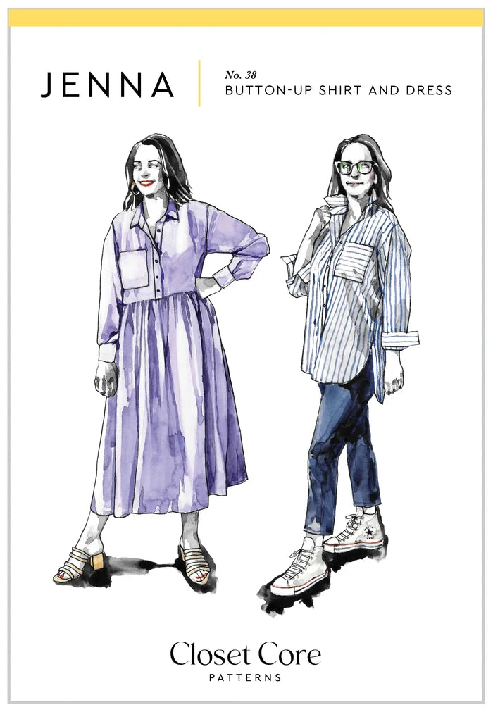 Jenna Shirt & Shirtdress Sewing Pattern