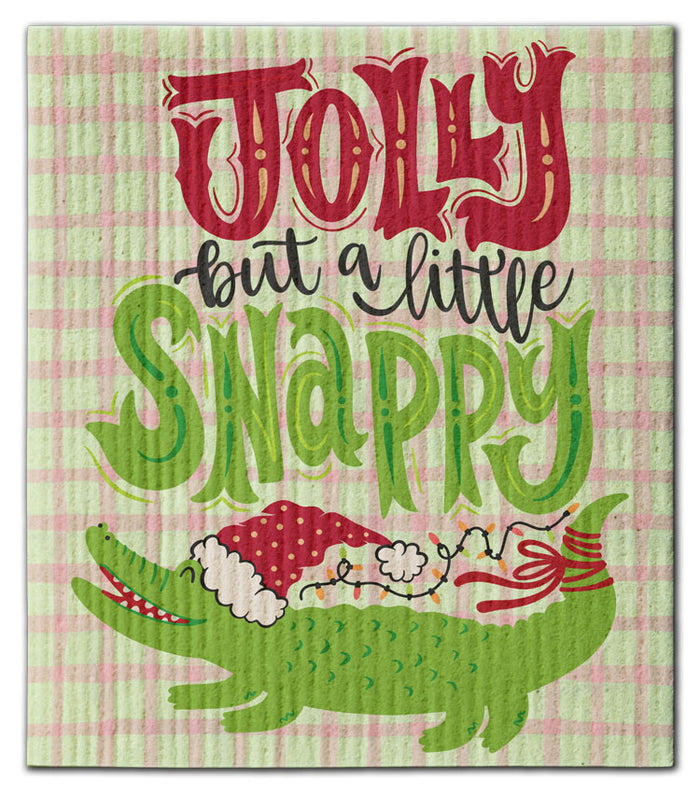 Jolly But A Little Snappy Dishcloth - CJ Bella Co.