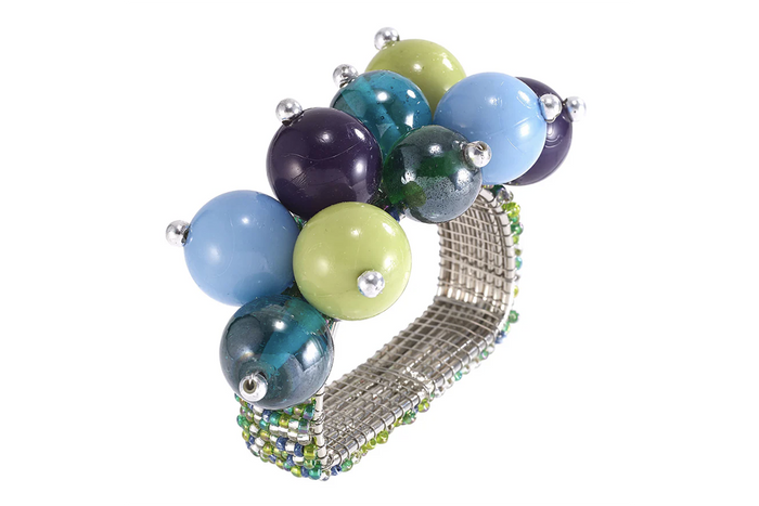 Jubilant Blue/Teal Napkin Ring