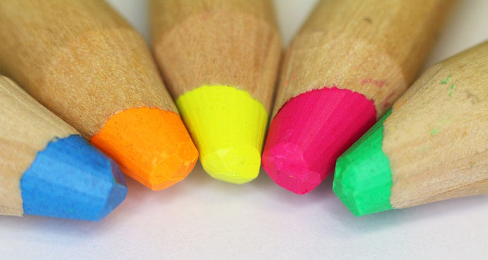 Jumbo Fluoro Pencils 6pc