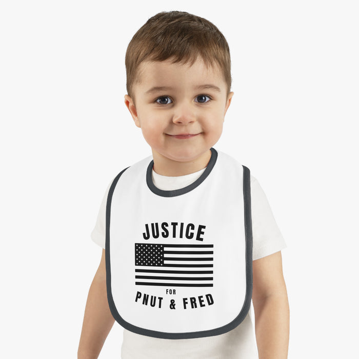Justice For P'Nut & Fred Baby Bib