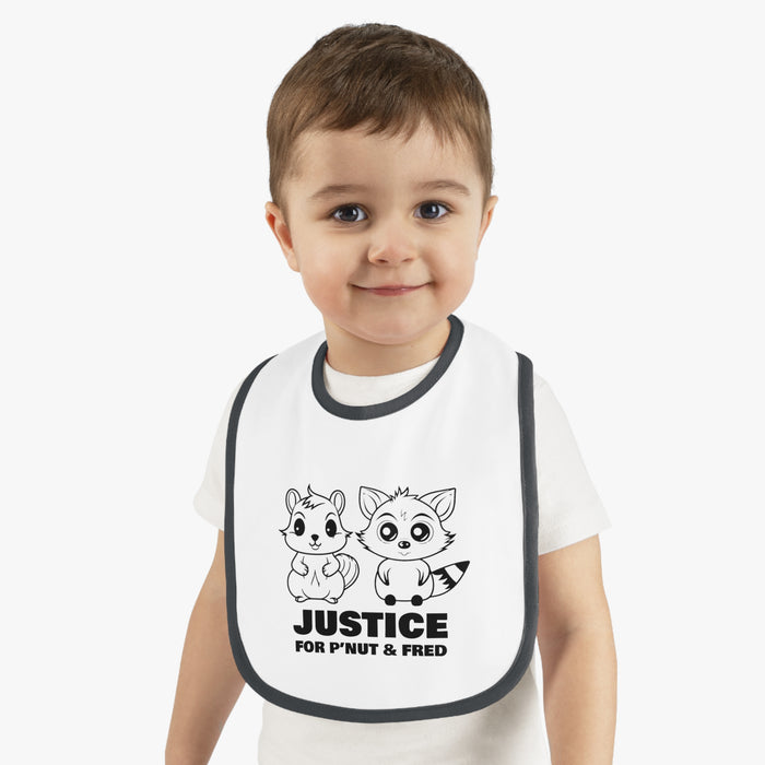 Justice For P'Nut & Fred Bib for Babies