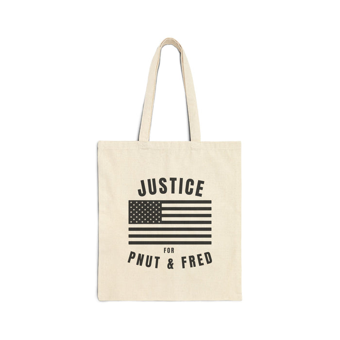 Justice For P'Nut & Fred Cotton Canvas Tote Bag
