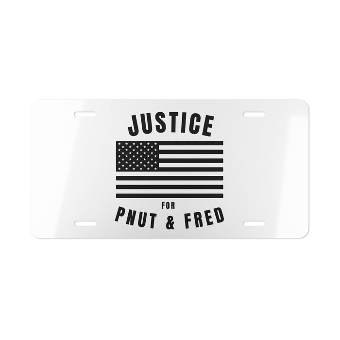 Justice For P'Nut & Fred Vanity Plate