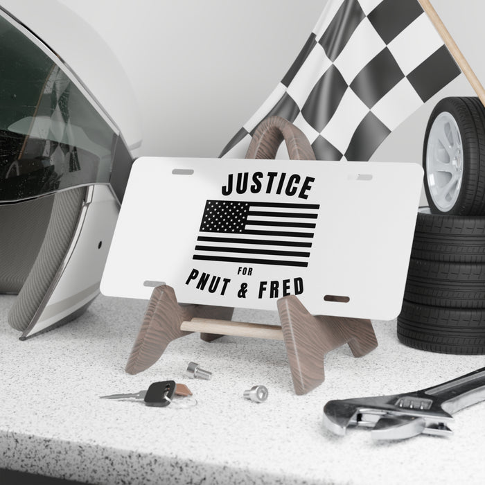 Justice For P'Nut & Fred Vanity Plate
