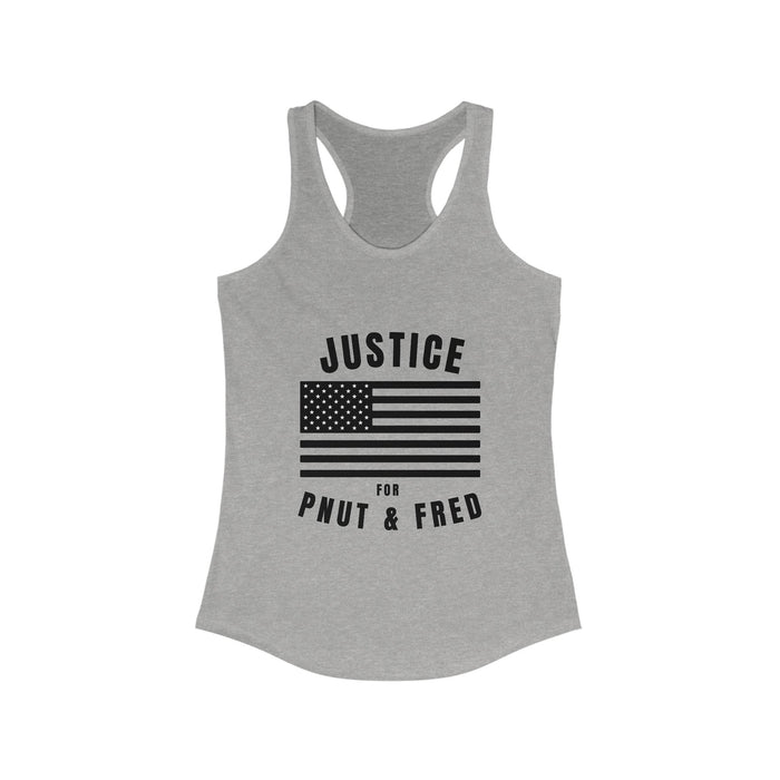 Justice for Pnut & Fred Women's Racerback Tank