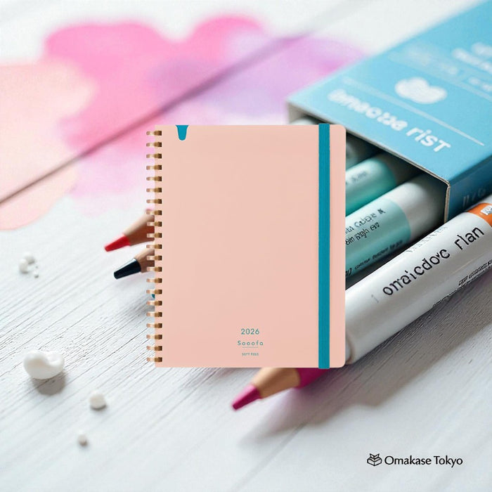 Kokuyo Sooofa Diary Soft Ring Notebook– B6 Size