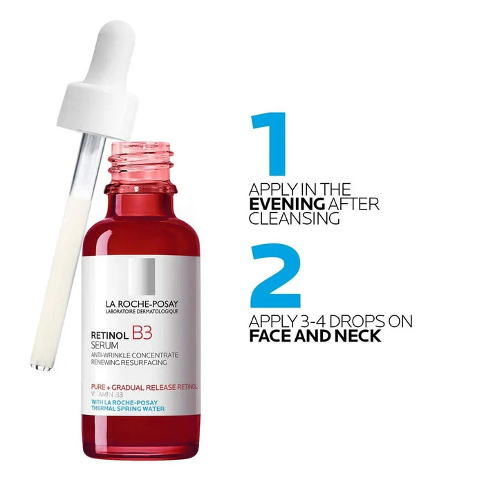 LA ROCHE POSAY Retinol B3 Serum Anti Wrinkle سيروم الريتينول النقي + فيتامين  من لاروش بوزيه